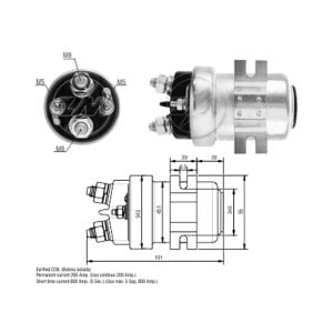 ZM 1404 Marş Ara Otomatiği 24V 200A Universal Cıvatalı