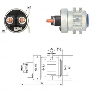 ZM 1405 Marş Ara Otomatiği 12V 200A Universal Tek Fiş